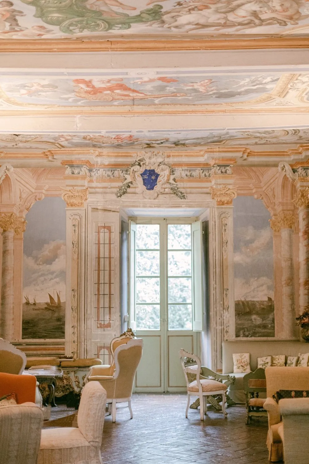 La Galleria affrescata del piano nobile