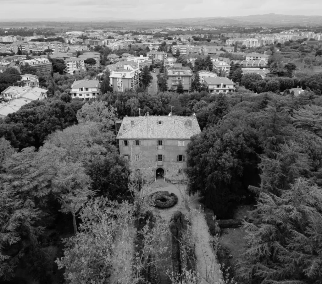 Foto aerea della Villa a Viterbo